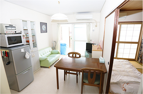 お部屋Cタイプ 1DK 33.48㎡ 4名居住可